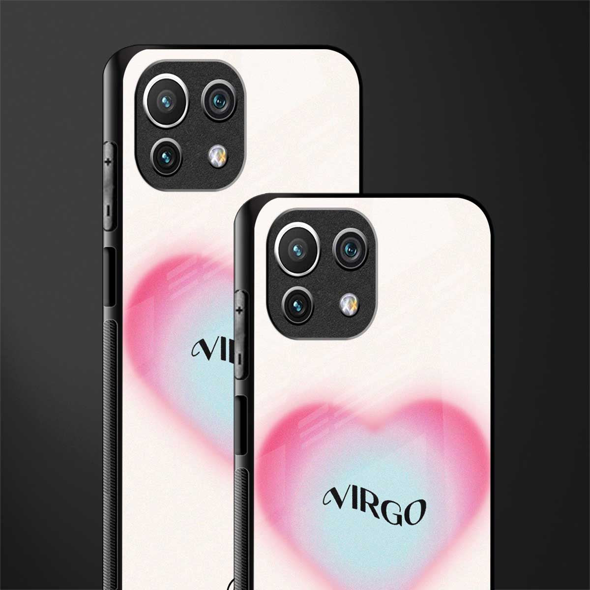 virgo minimalistic glass case for mi 11 lite image-2