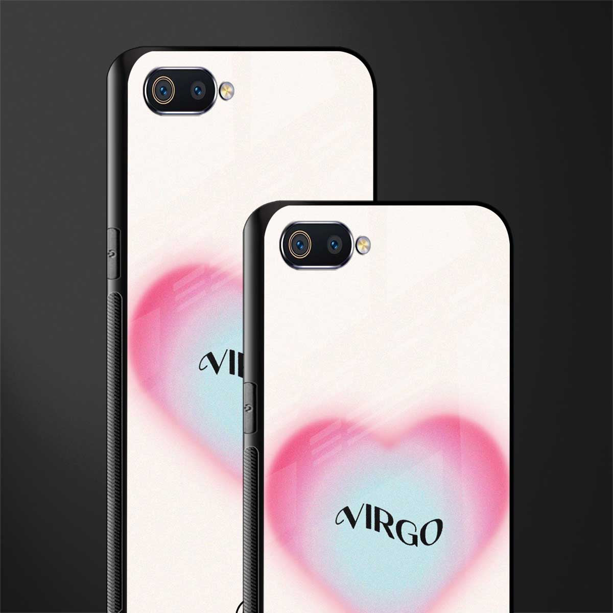 virgo minimalistic glass case for oppo a1k image-2