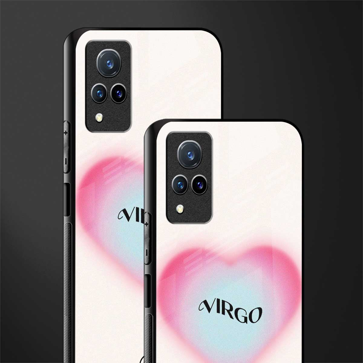 virgo minimalistic glass case for vivo v21 5g image-2
