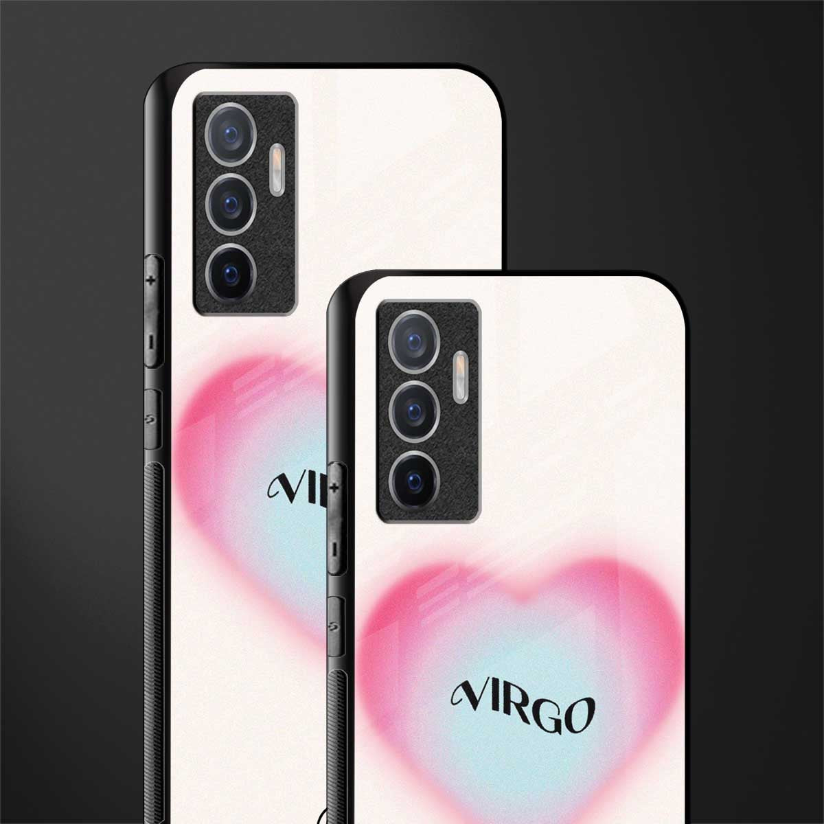 virgo minimalistic glass case for vivo v23e image-2