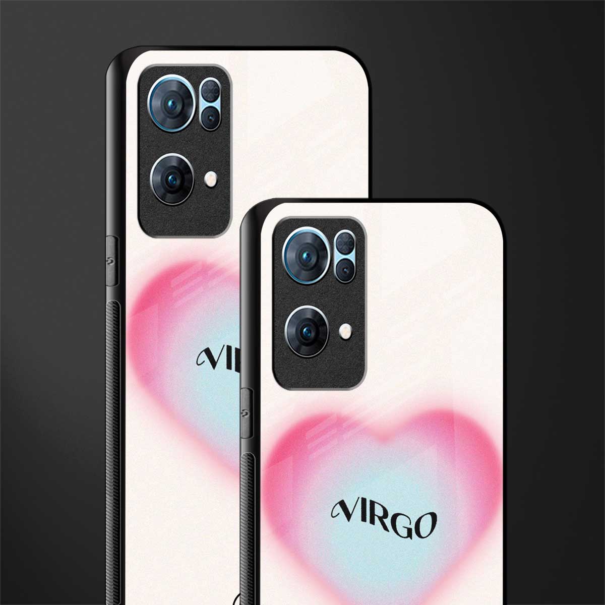 virgo minimalistic glass case for oppo reno7 pro 5g image-2