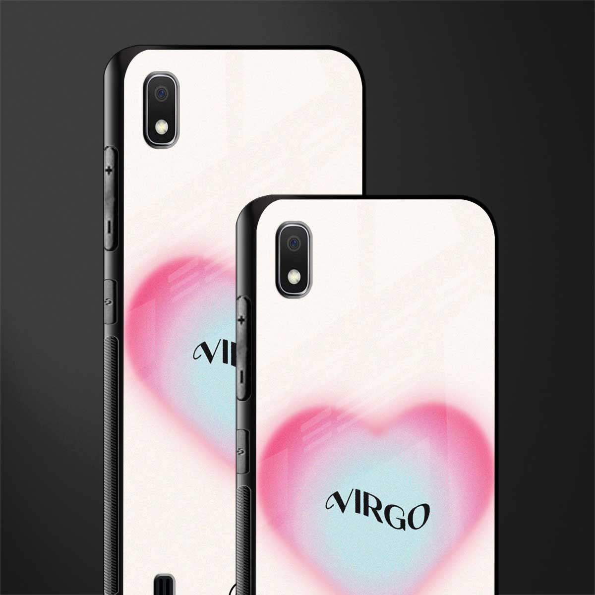 virgo minimalistic glass case for samsung galaxy a10 image-2