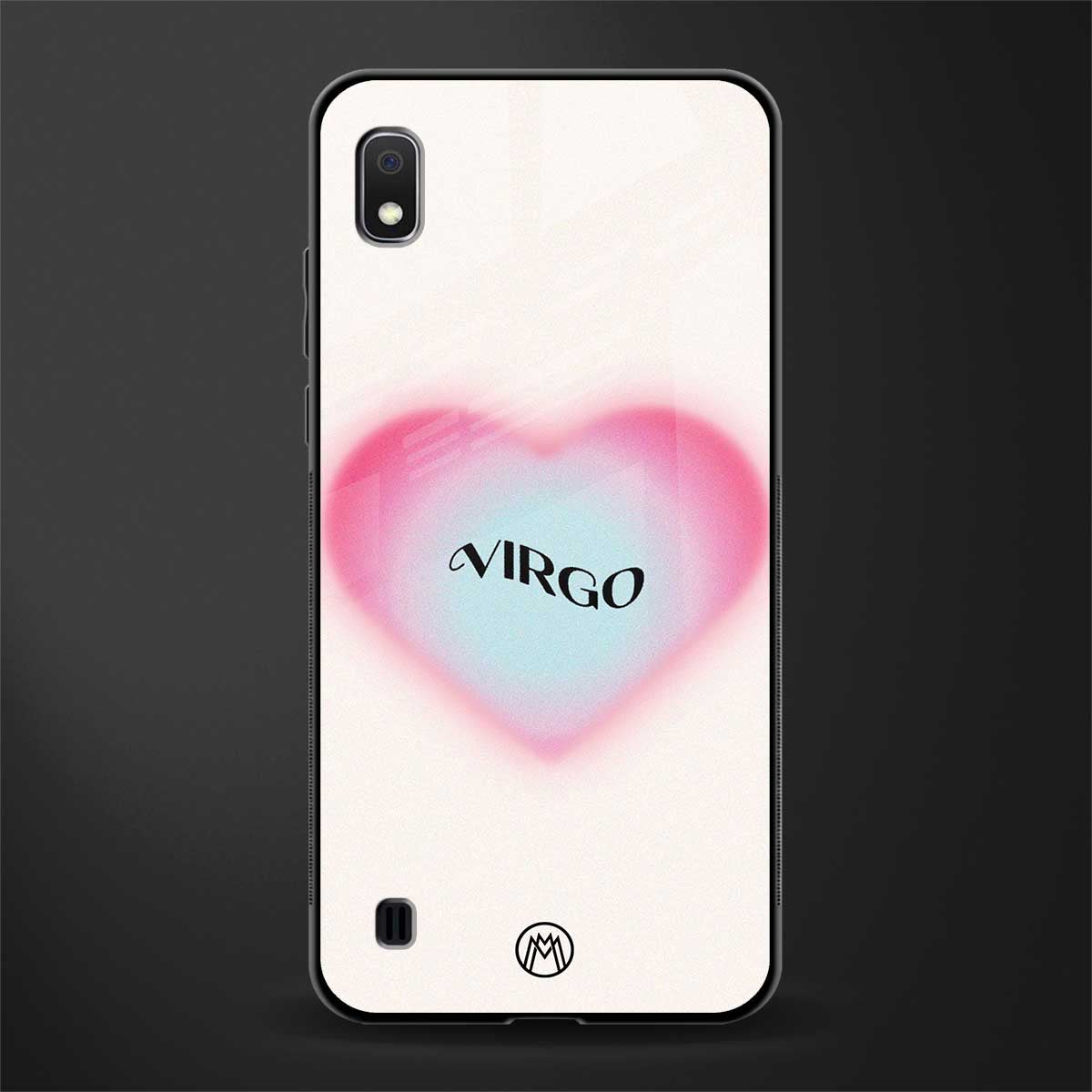 virgo minimalistic glass case for samsung galaxy a10 image