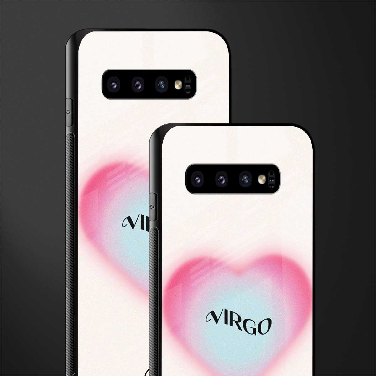virgo minimalistic glass case for samsung galaxy s10 image-2