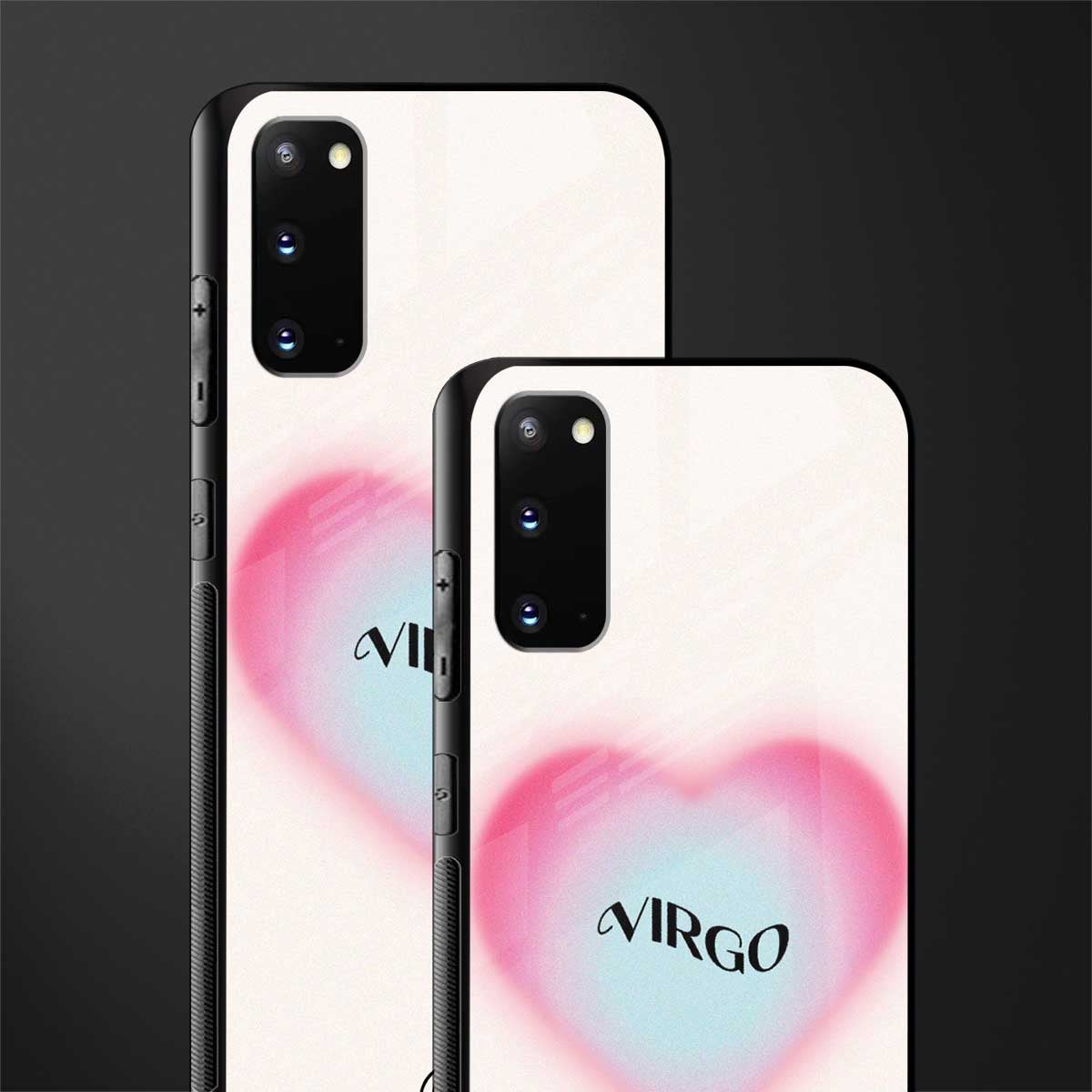 virgo minimalistic glass case for samsung galaxy s20 image-2