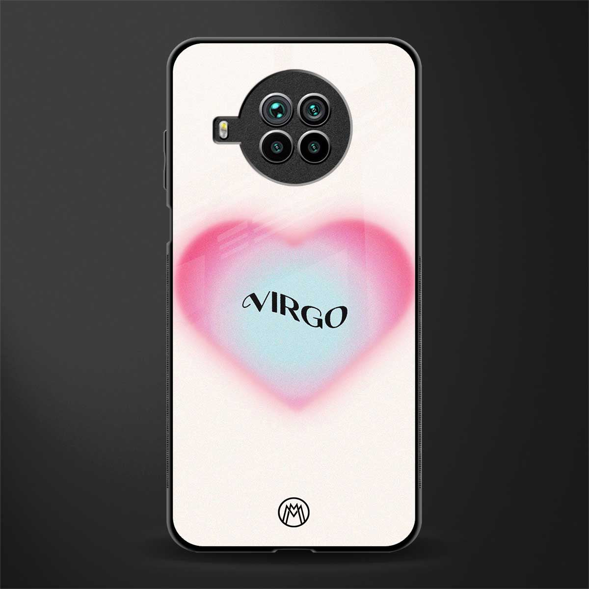 virgo minimalistic glass case for mi 10i image