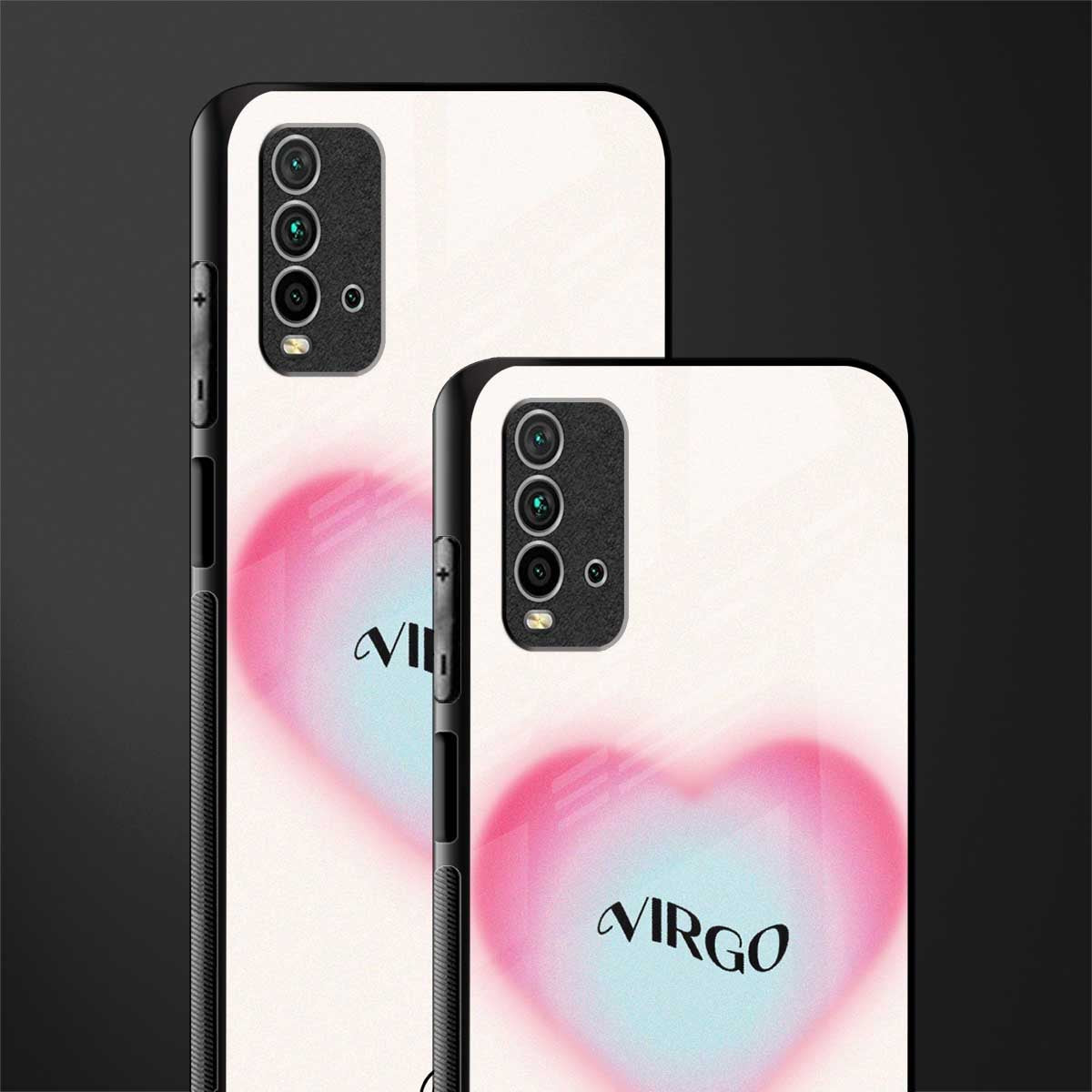 virgo minimalistic glass case for redmi 9 power image-2