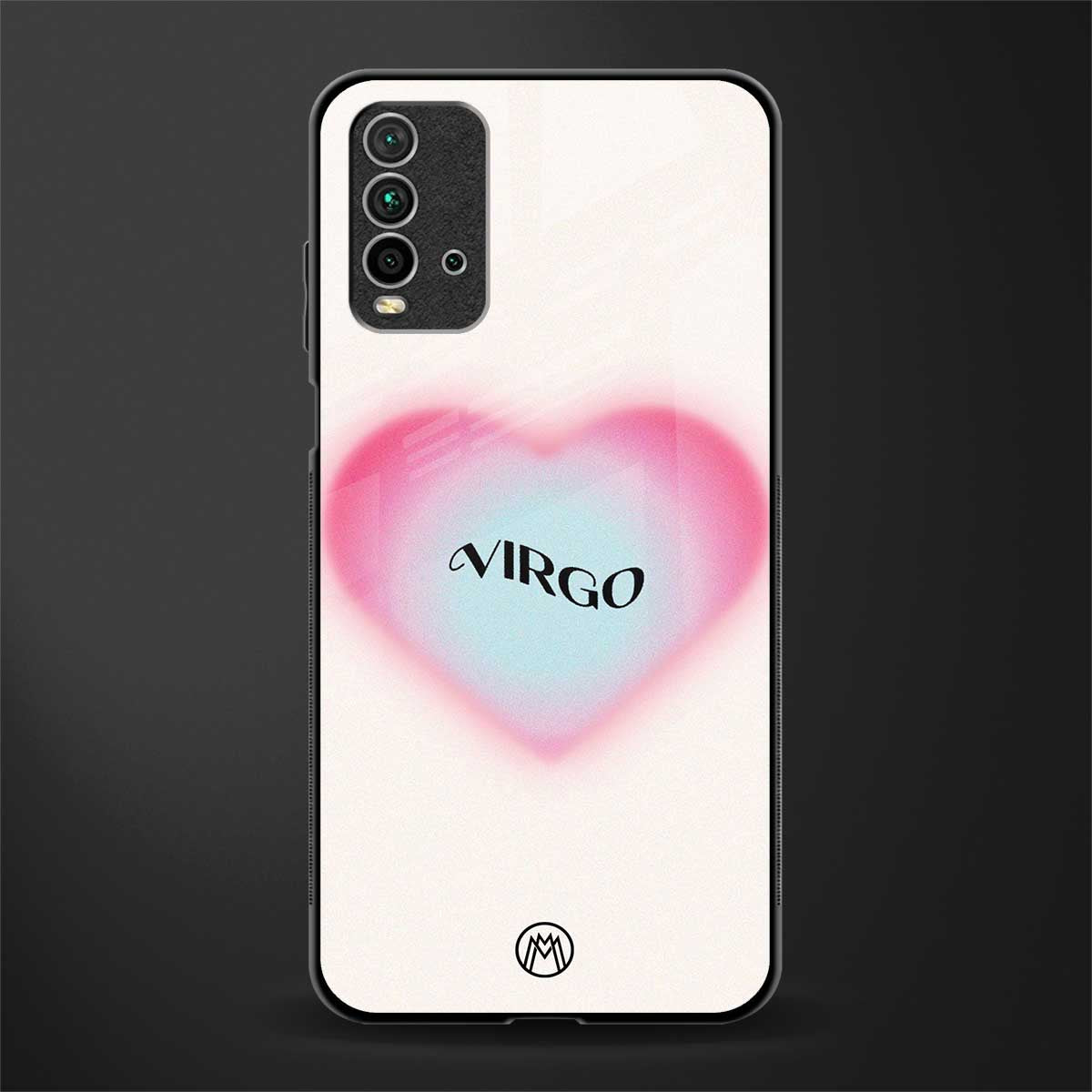 virgo minimalistic glass case for redmi 9 power image