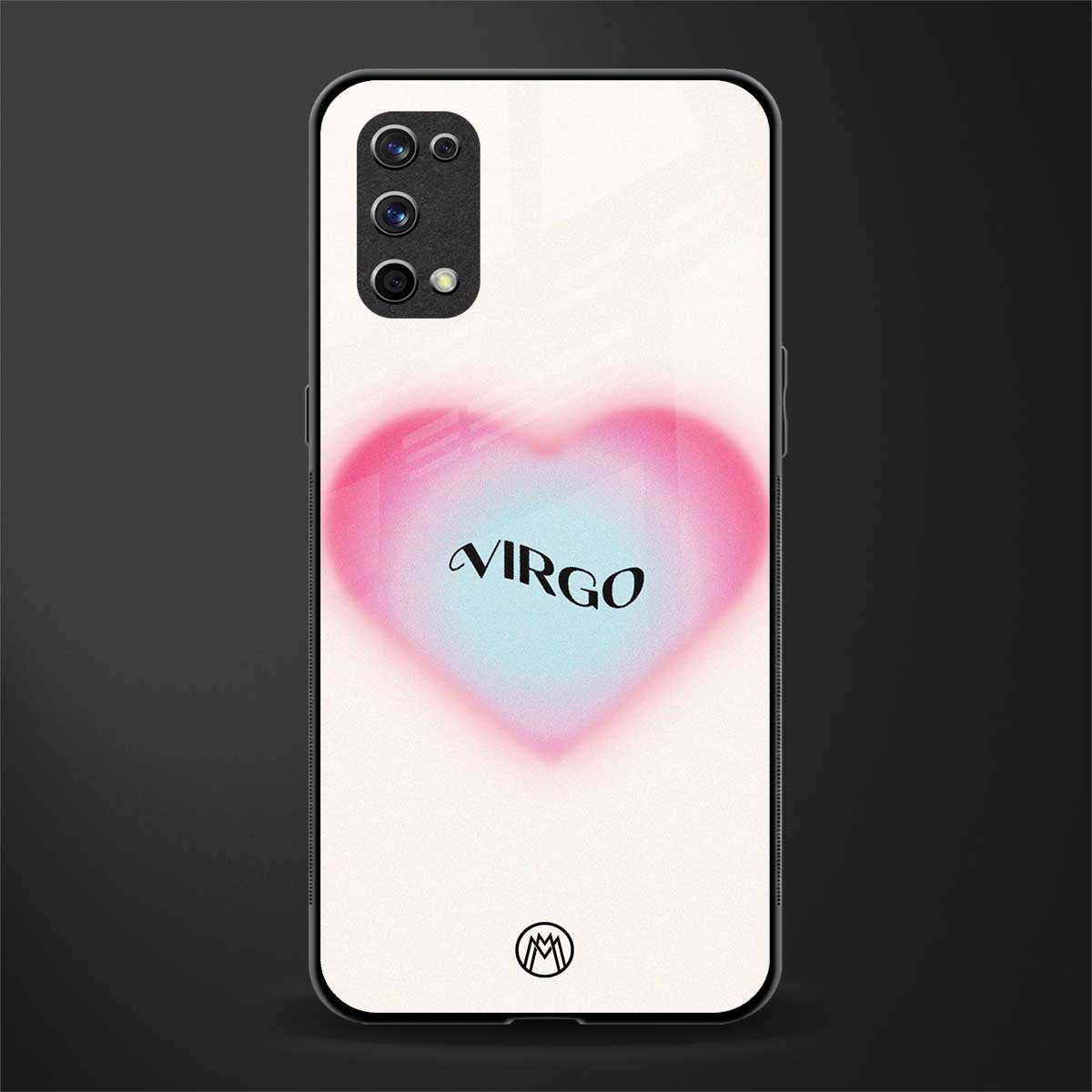 virgo minimalistic glass case for realme x7 pro image