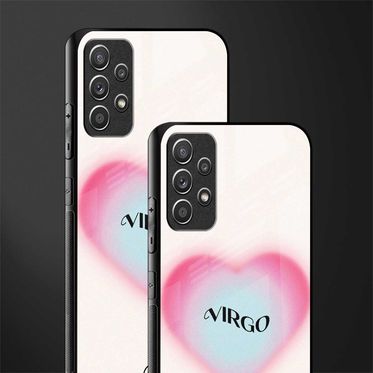 virgo minimalistic glass case for samsung galaxy a72 image-2