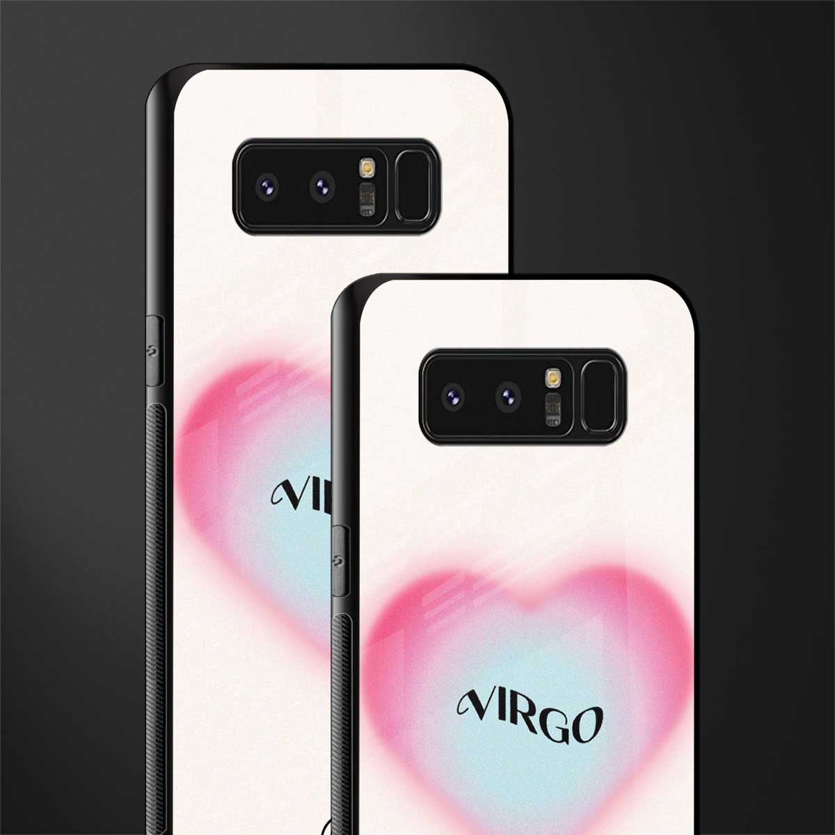 virgo minimalistic glass case for samsung galaxy note 8 image-2