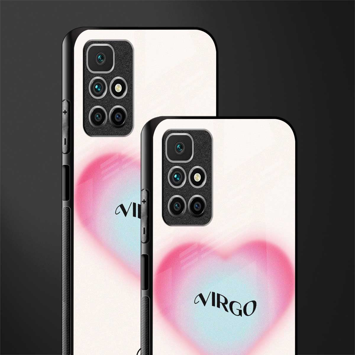 virgo minimalistic glass case for redmi 10 prime image-2
