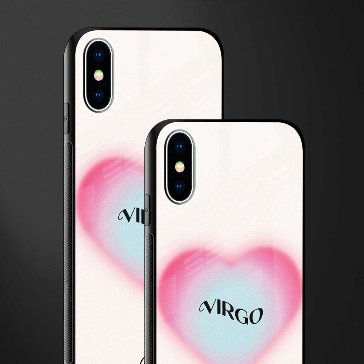 virgo minimalistic glass case for iphone x image-2
