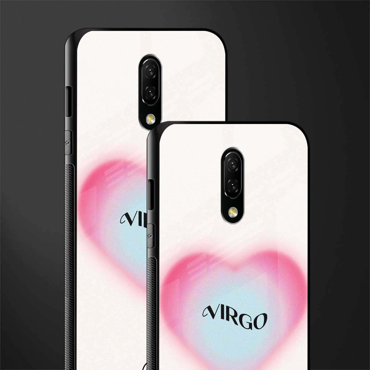 virgo minimalistic glass case for oneplus 7 image-2