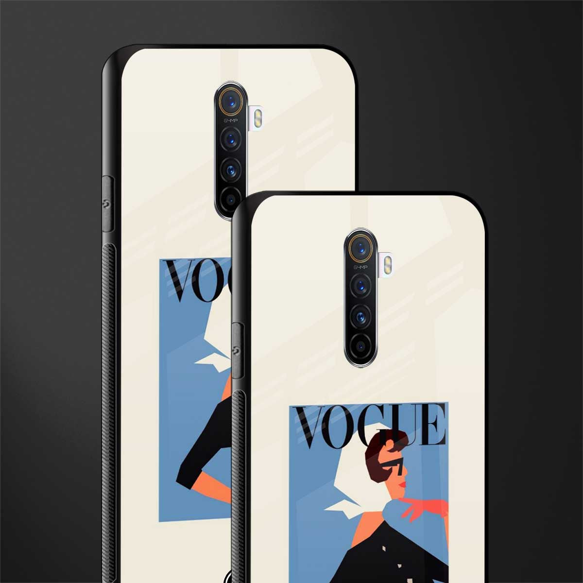 vogue lady glass case for realme x2 pro image-2