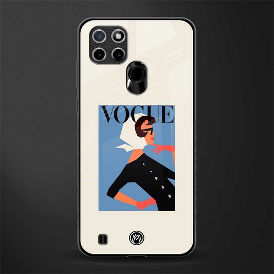 vogue lady glass case for realme c21 image