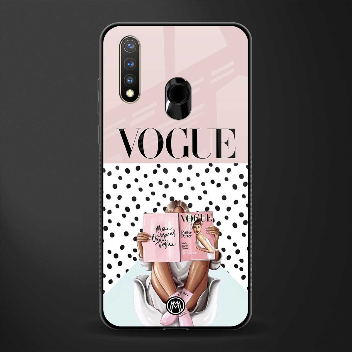 vogue queen glass case for vivo u20 image