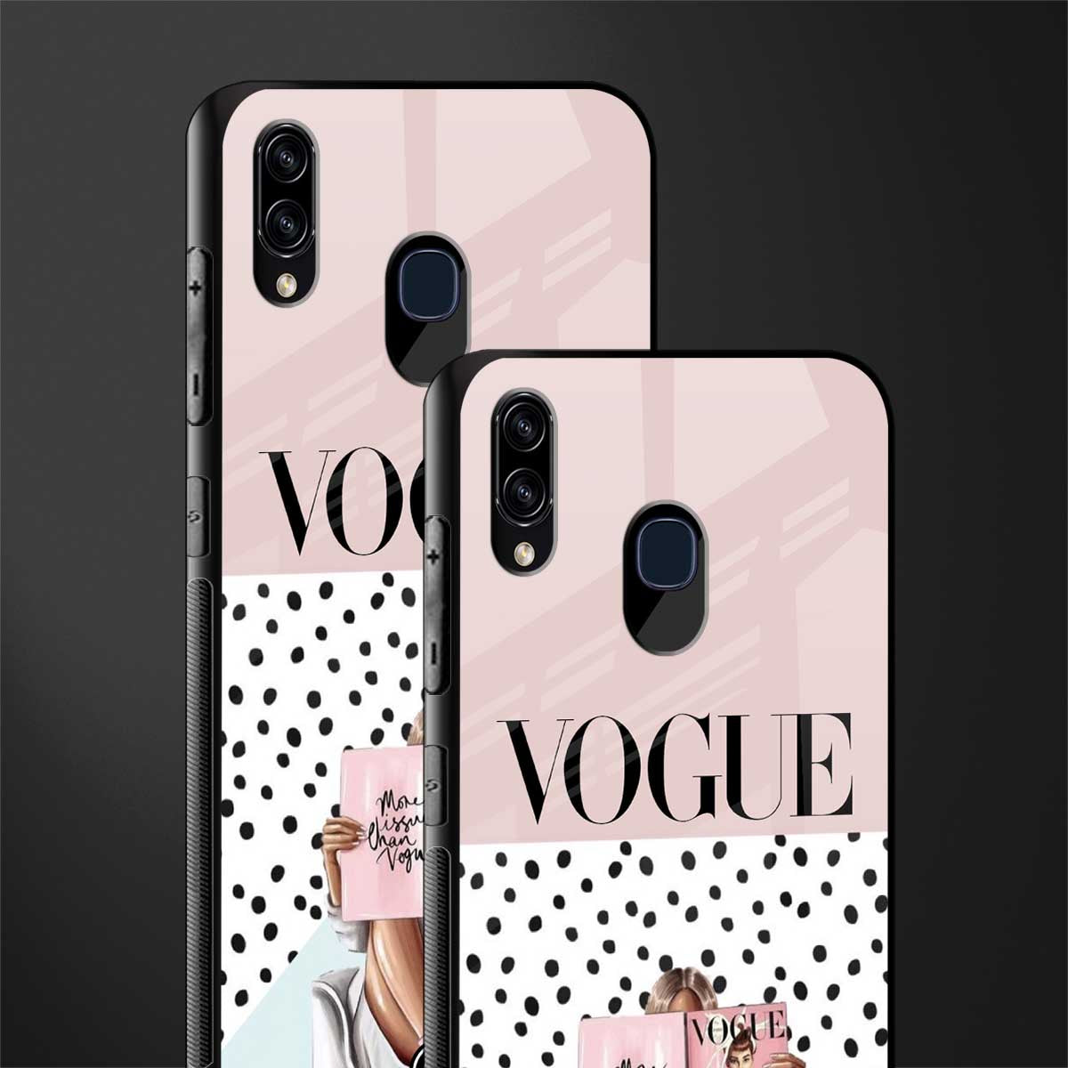 vogue queen glass case for samsung galaxy a30 image-2