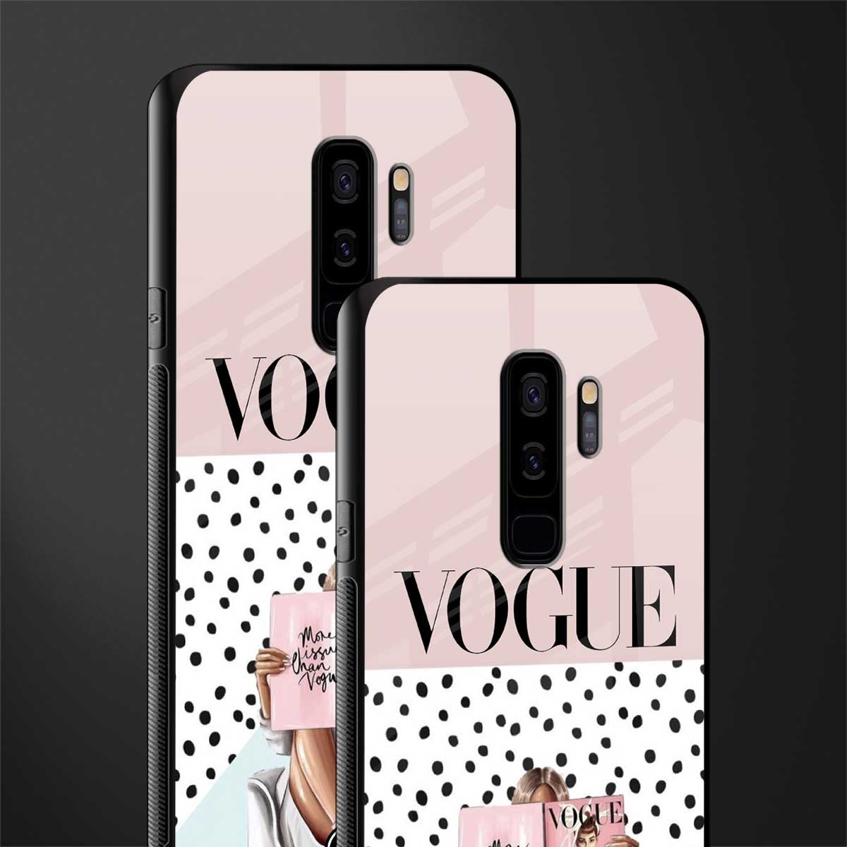 vogue queen glass case for samsung galaxy s9 plus image-2