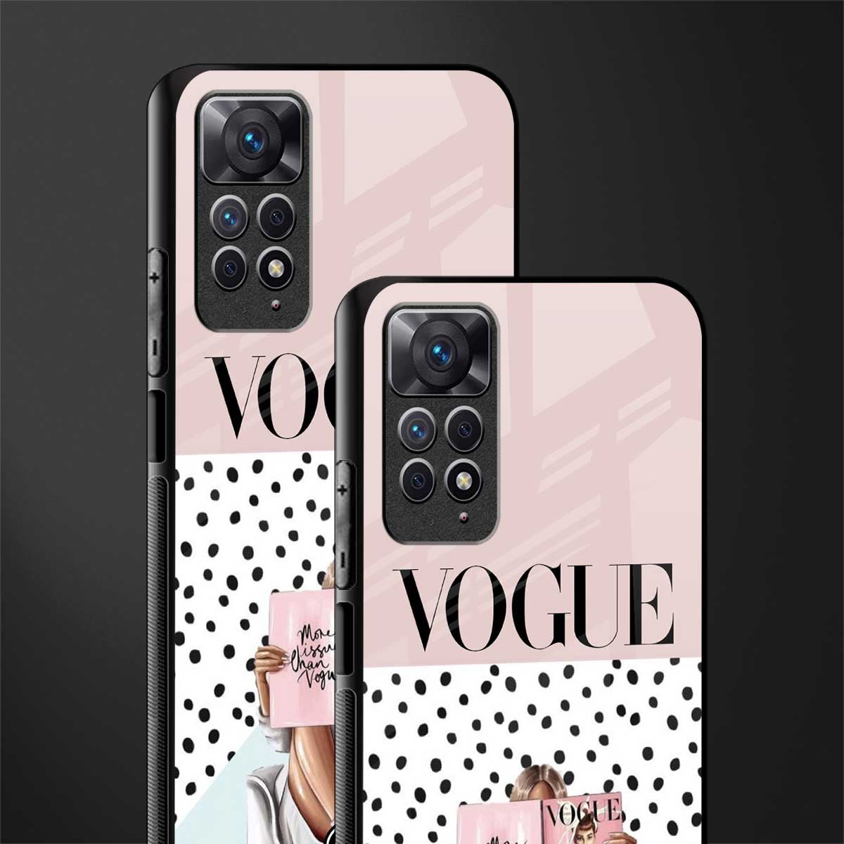 vogue queen glass case for redmi note 11 image-2