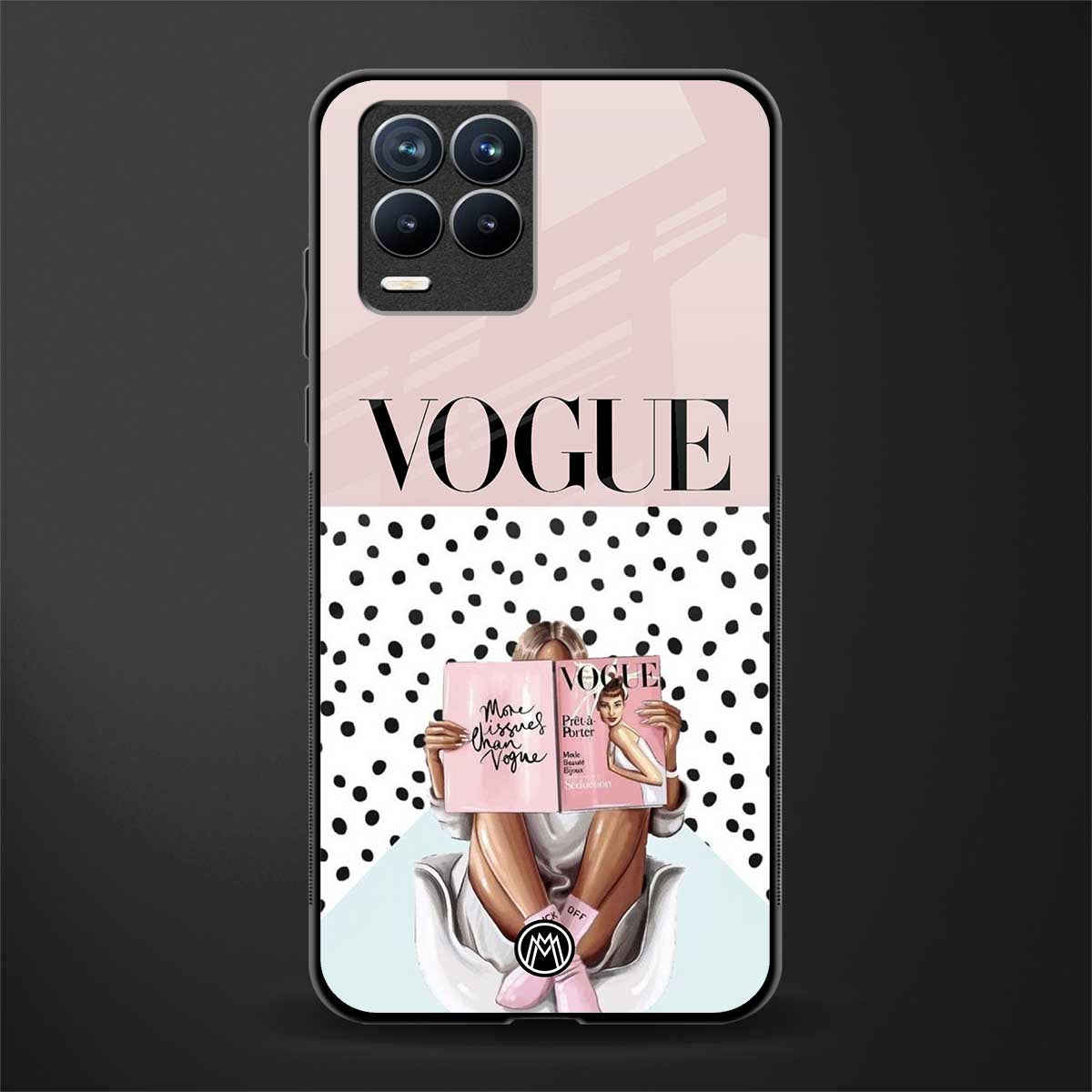 vogue queen glass case for realme 8 4g image