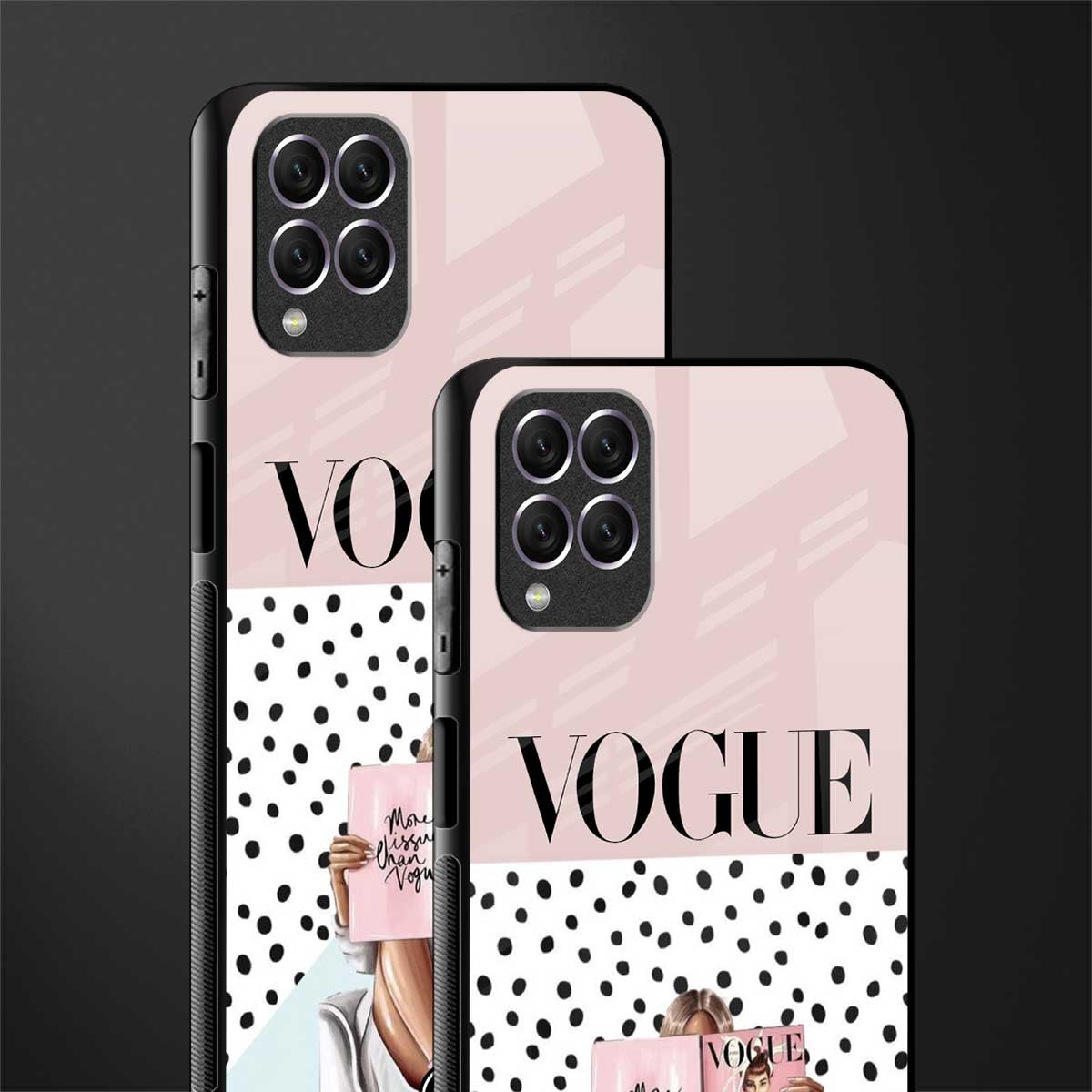 vogue queen glass case for samsung galaxy f62 image-2