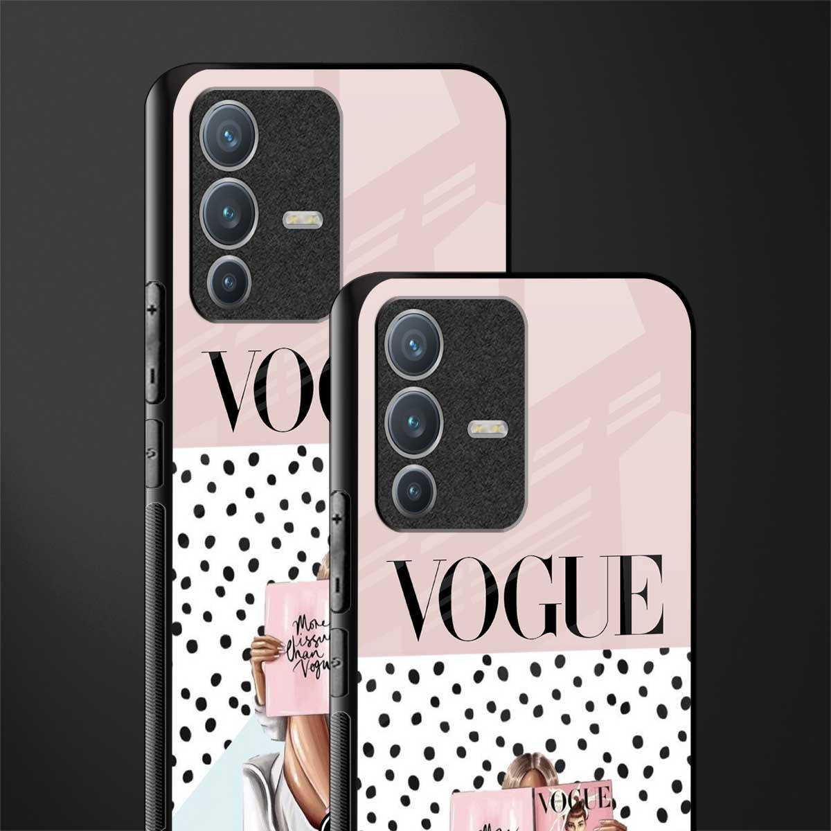 vogue queen glass case for vivo v23 pro 5g image-2