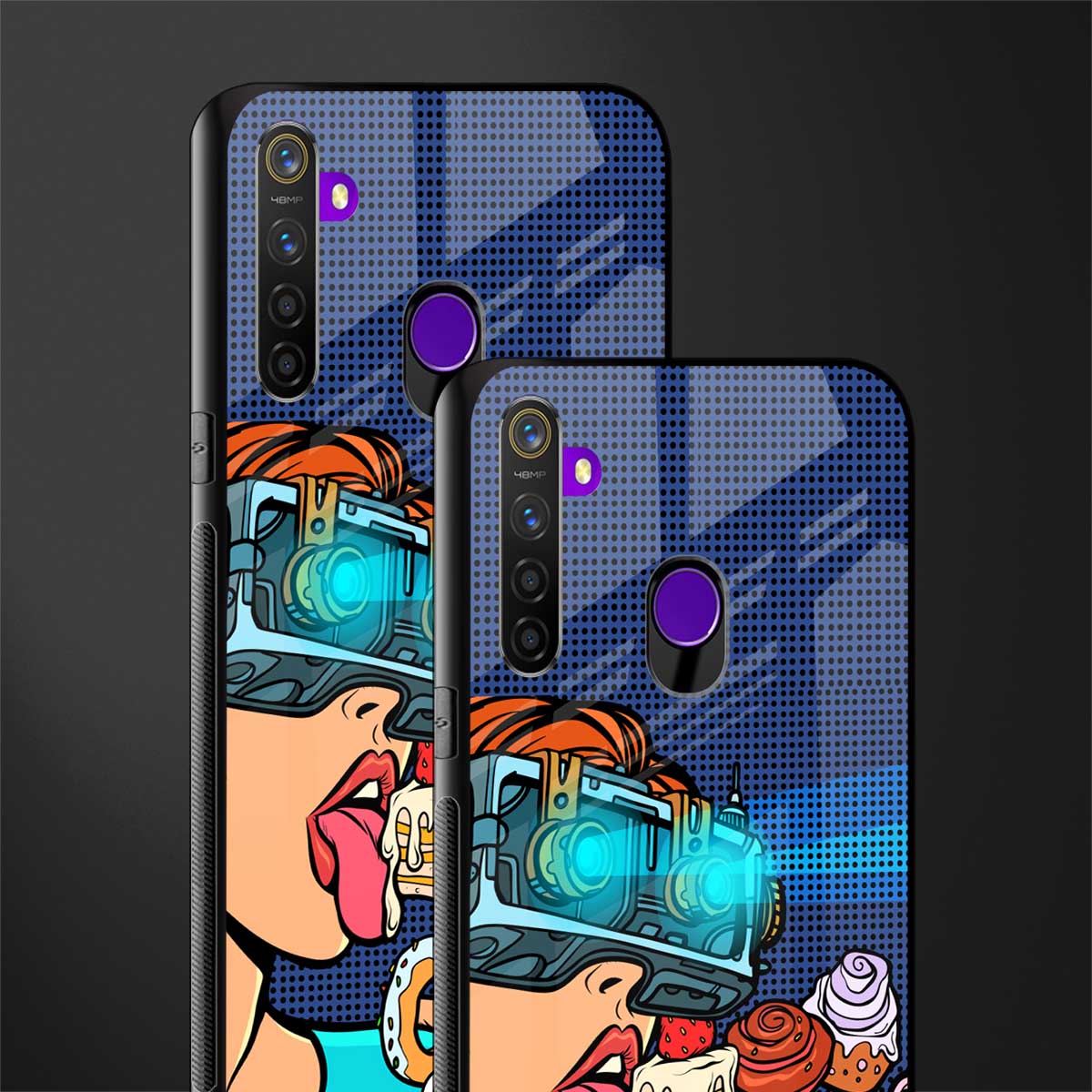 vr dessert glass case for realme 5s image-2