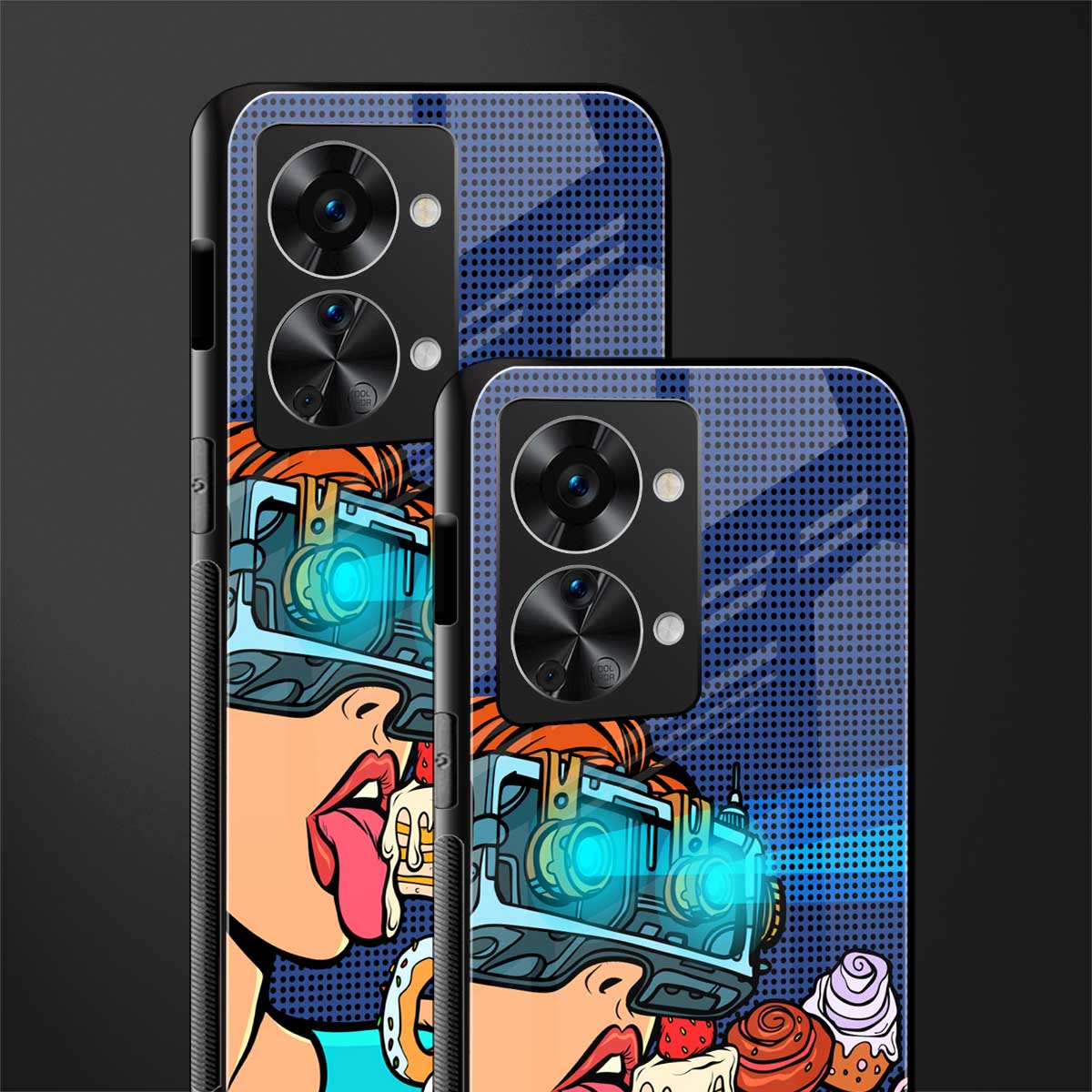 vr dessert glass case for phone case | glass case for oneplus nord 2t 5g