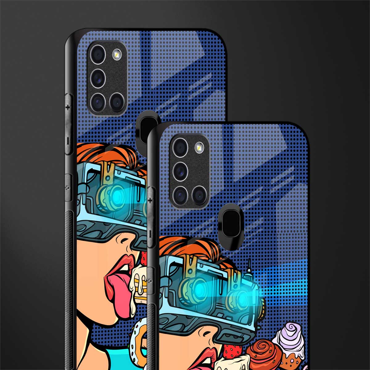 vr dessert glass case for samsung galaxy a21s image-2