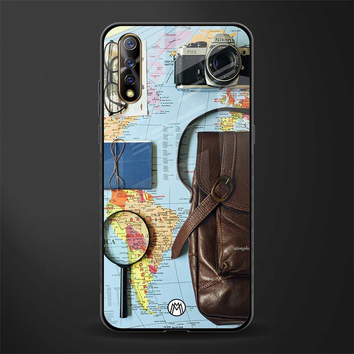 wanderlust glass case for vivo s1 image