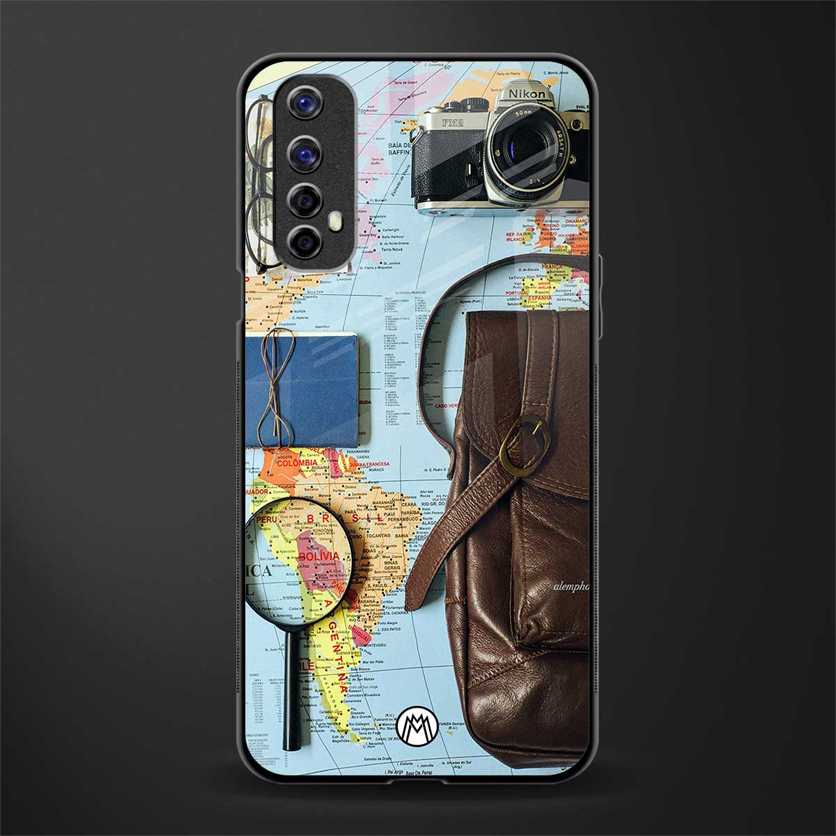 wanderlust glass case for realme 7 image