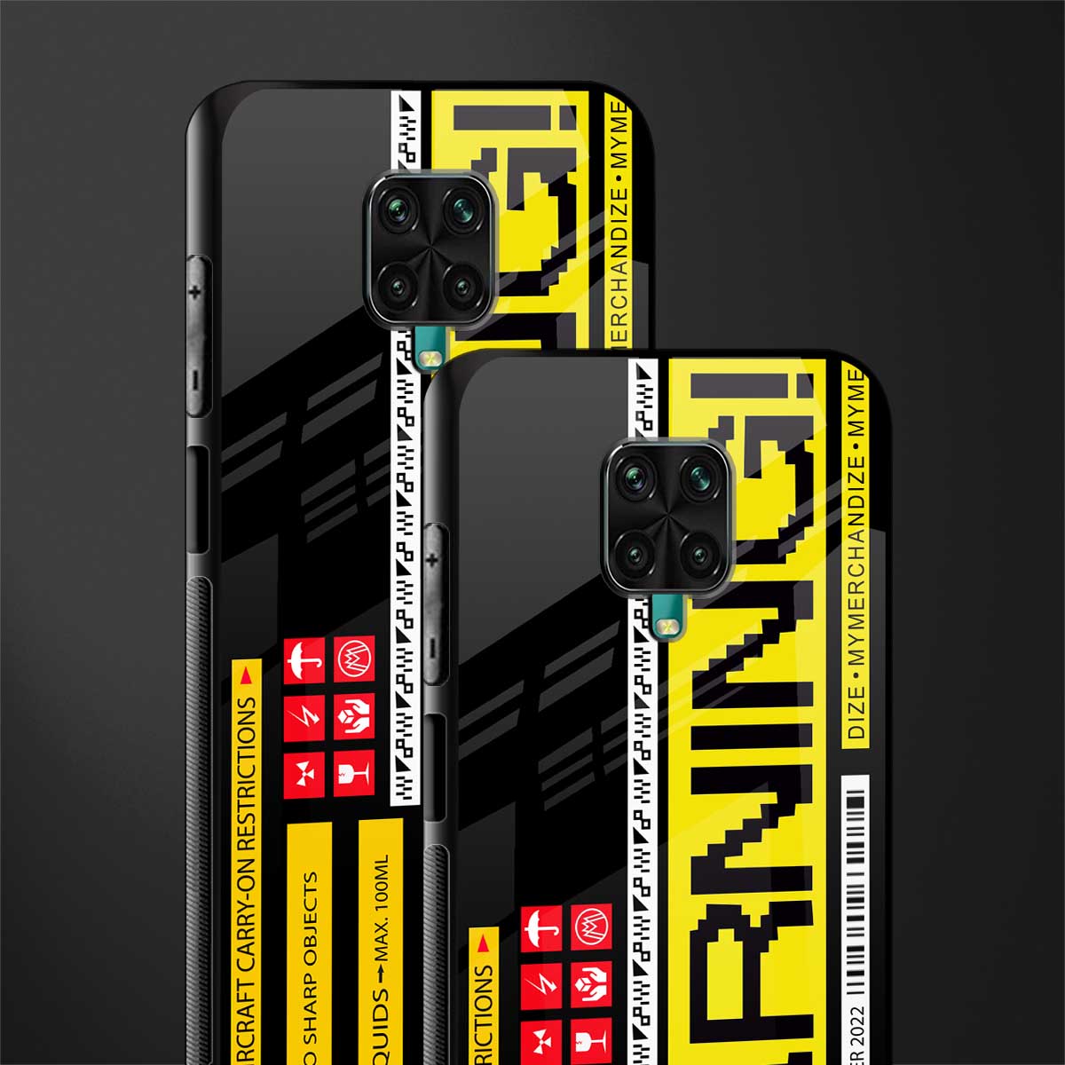 warning glass case for poco m2 pro image-2