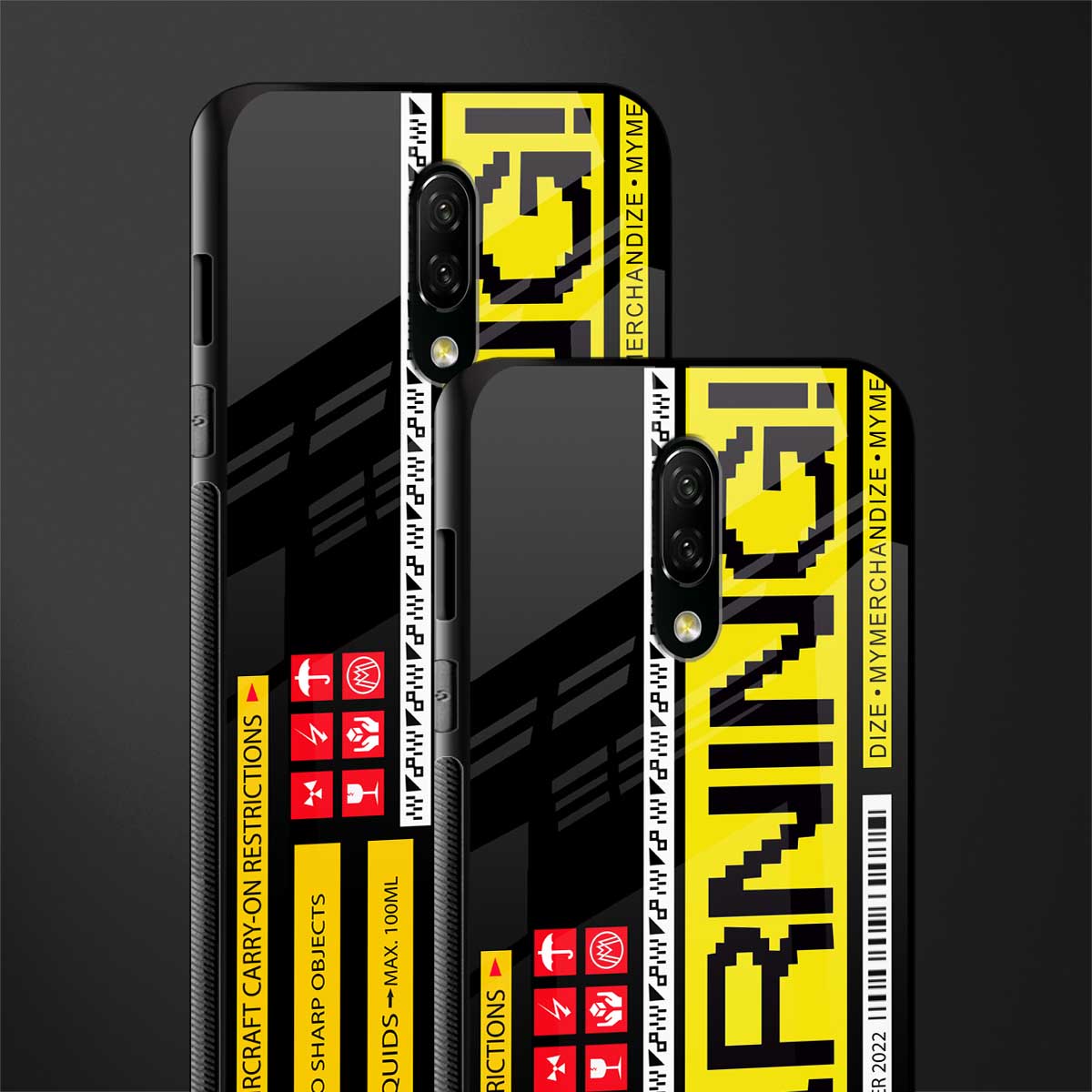 warning glass case for oneplus 7 image-2
