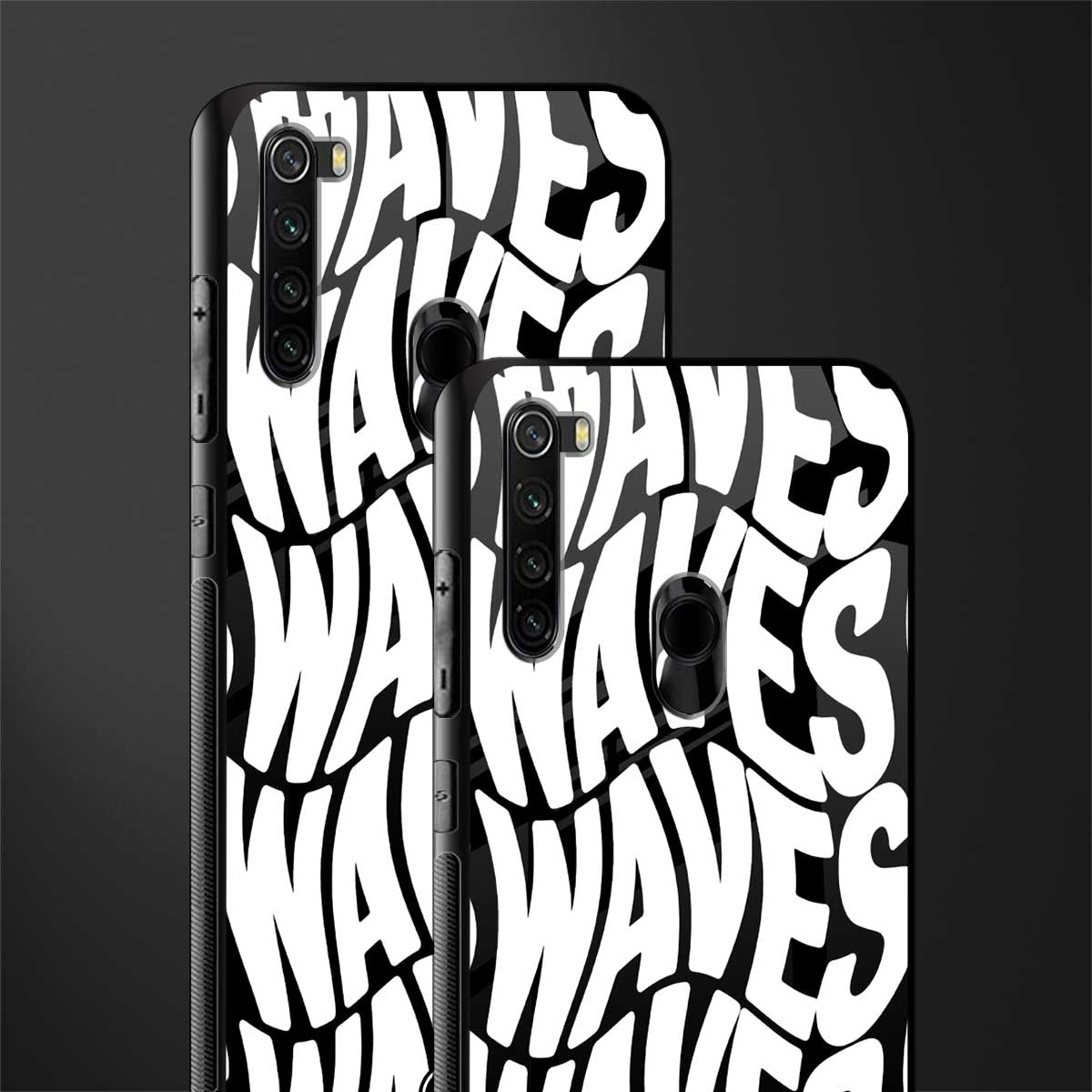 waves glass case for redmi note 8 image-2