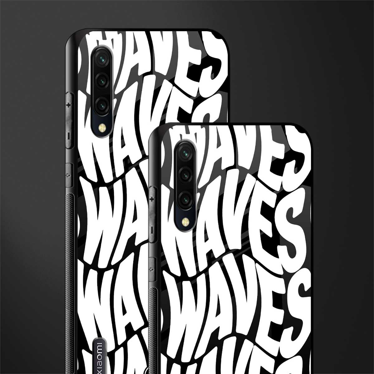 waves glass case for mi a3 redmi a3 image-2