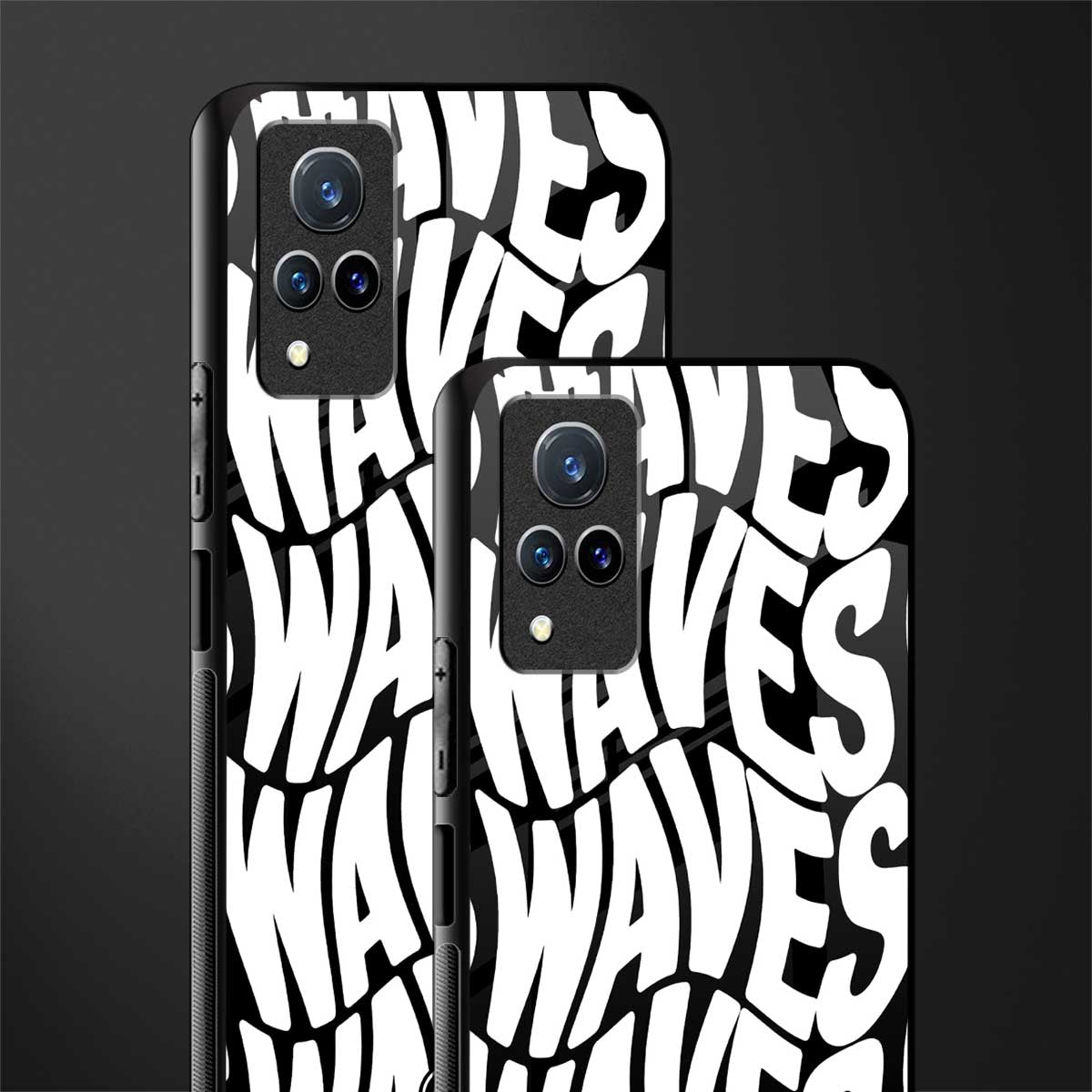 waves glass case for vivo v21 5g image-2