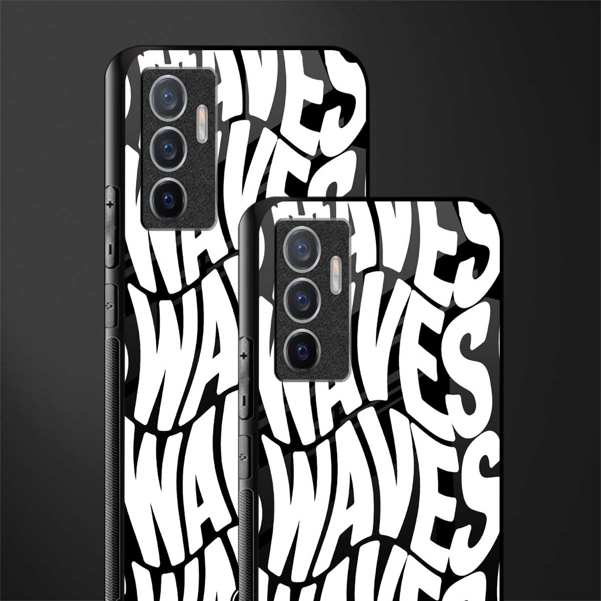 waves glass case for vivo v23e image-2