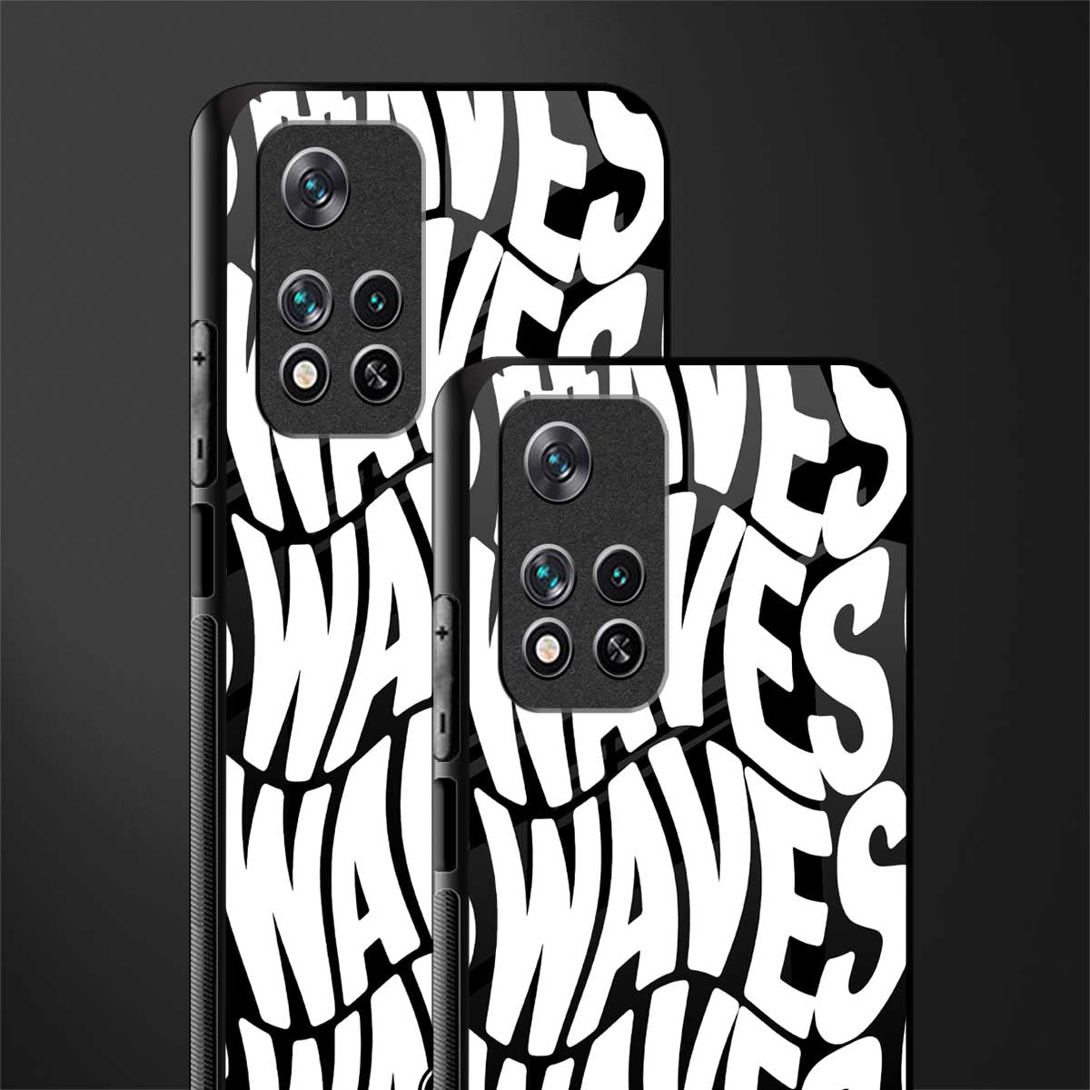 waves glass case for poco m4 pro 5g image-2