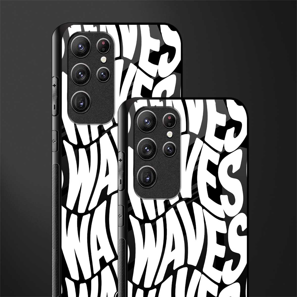 waves glass case for samsung galaxy s21 ultra image-2