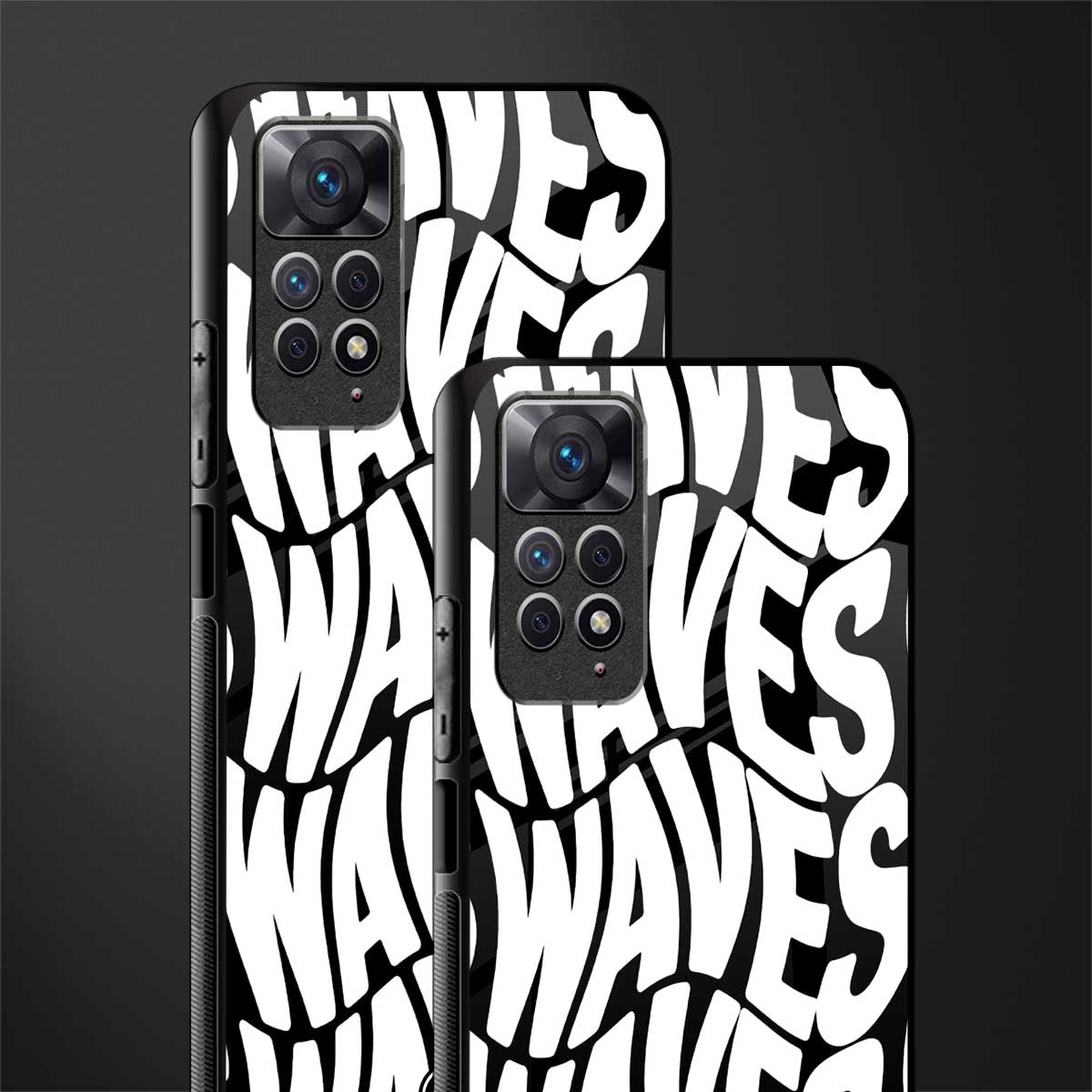 waves glass case for redmi note 11 pro image-2
