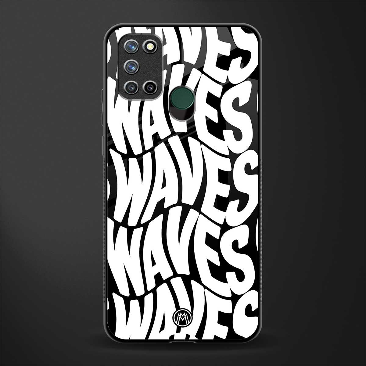 waves glass case for realme 7i image