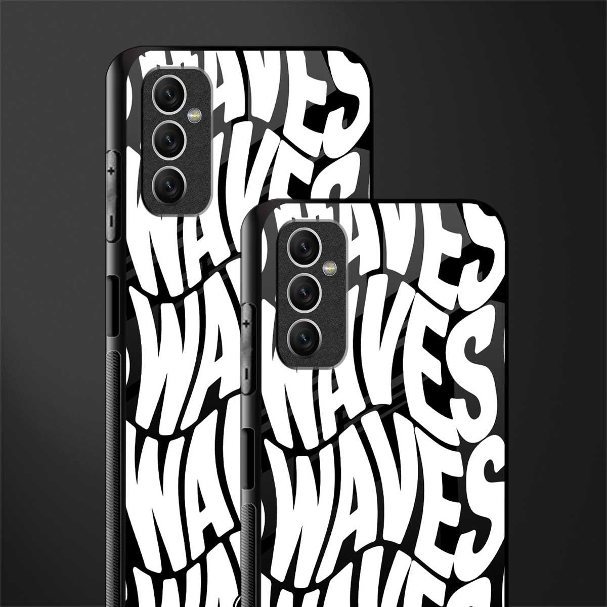 waves glass case for samsung galaxy m52 5g image-2