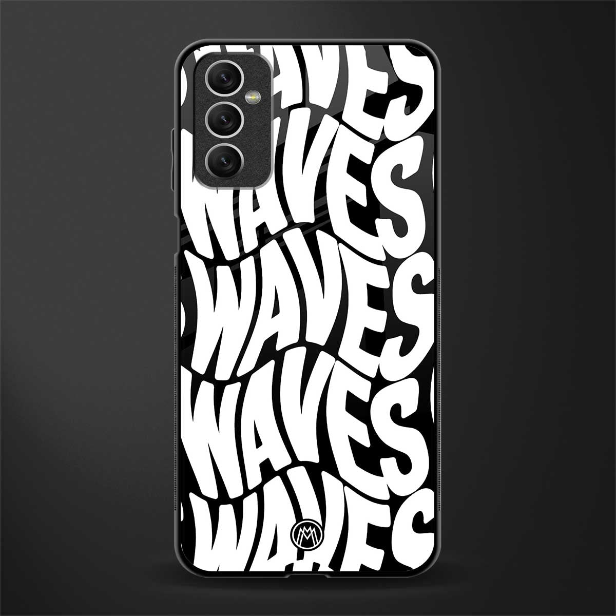 waves glass case for samsung galaxy m52 5g image