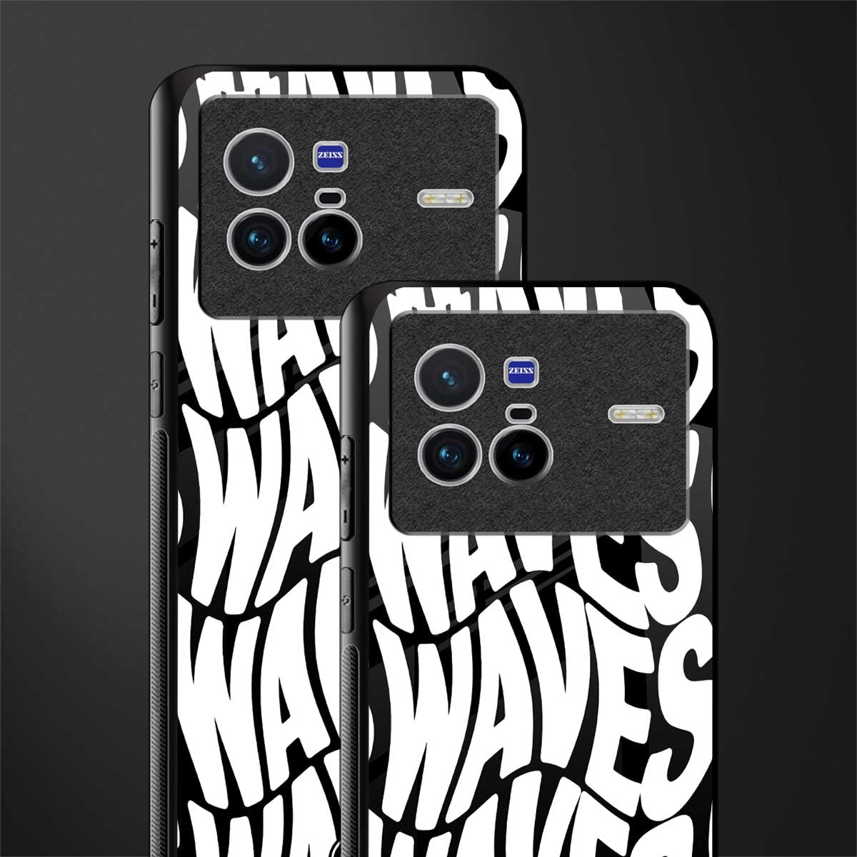waves glass case for vivo x80 image-2