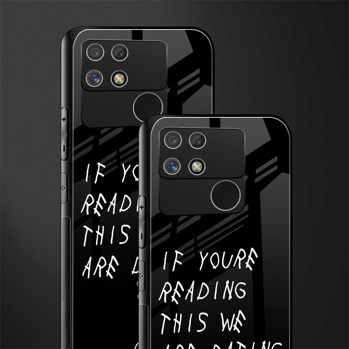 we are dating back phone cover | glass case for realme narzo 50a