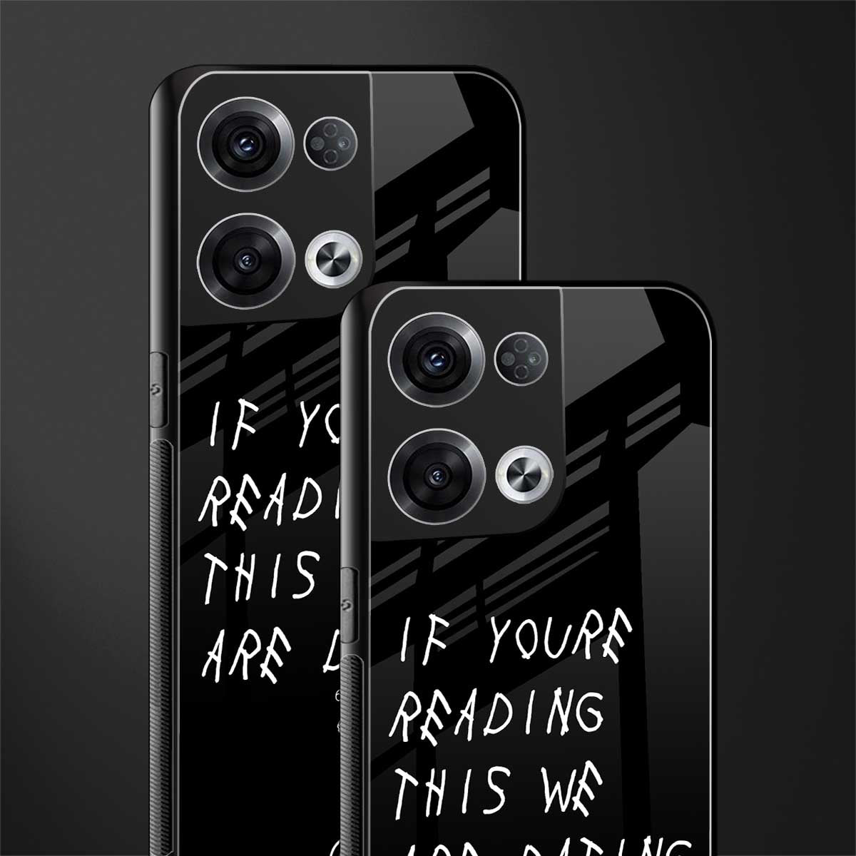 we are dating back phone cover | glass case for oppo reno 8 pro