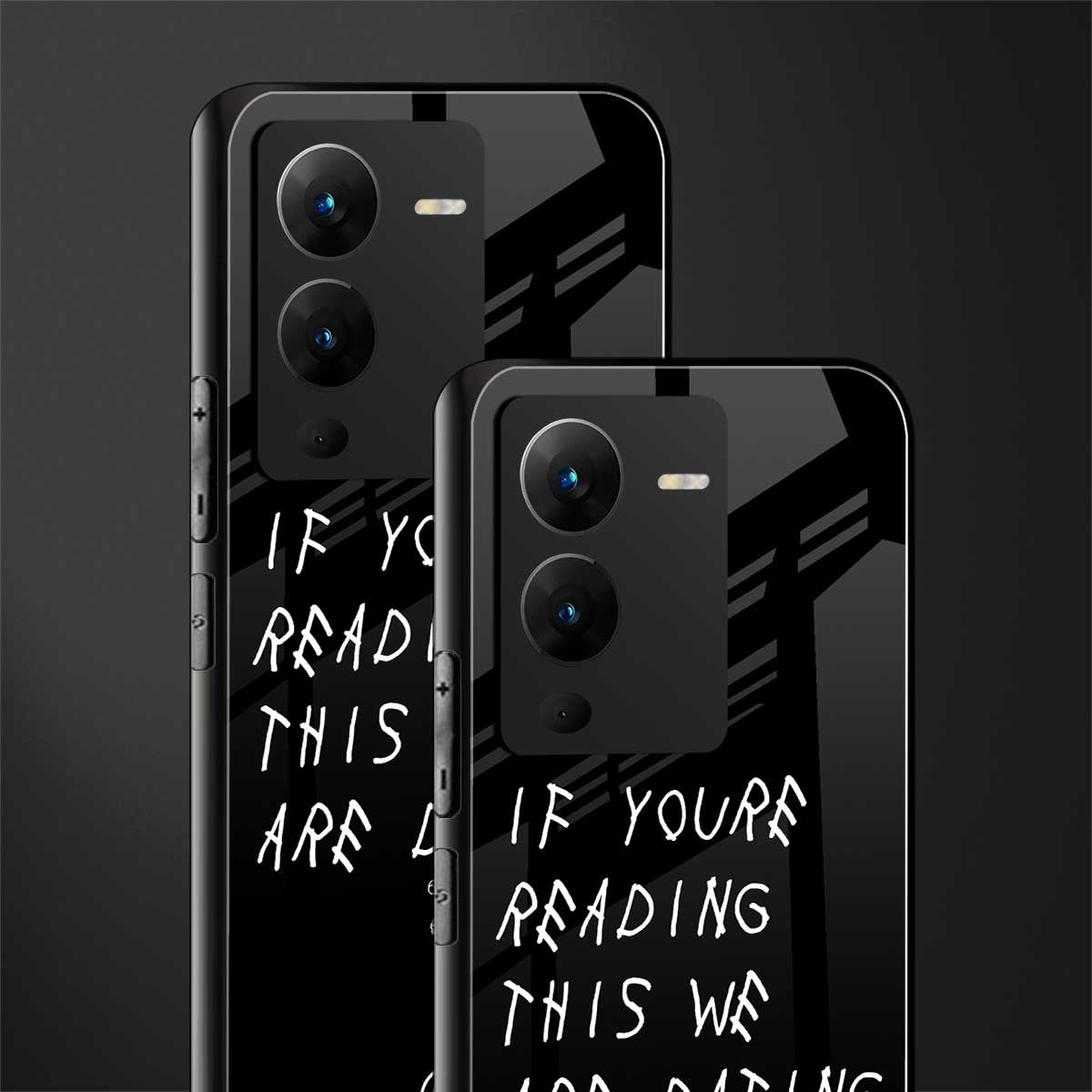 we are dating back phone cover | glass case for vivo v25 pro 5g