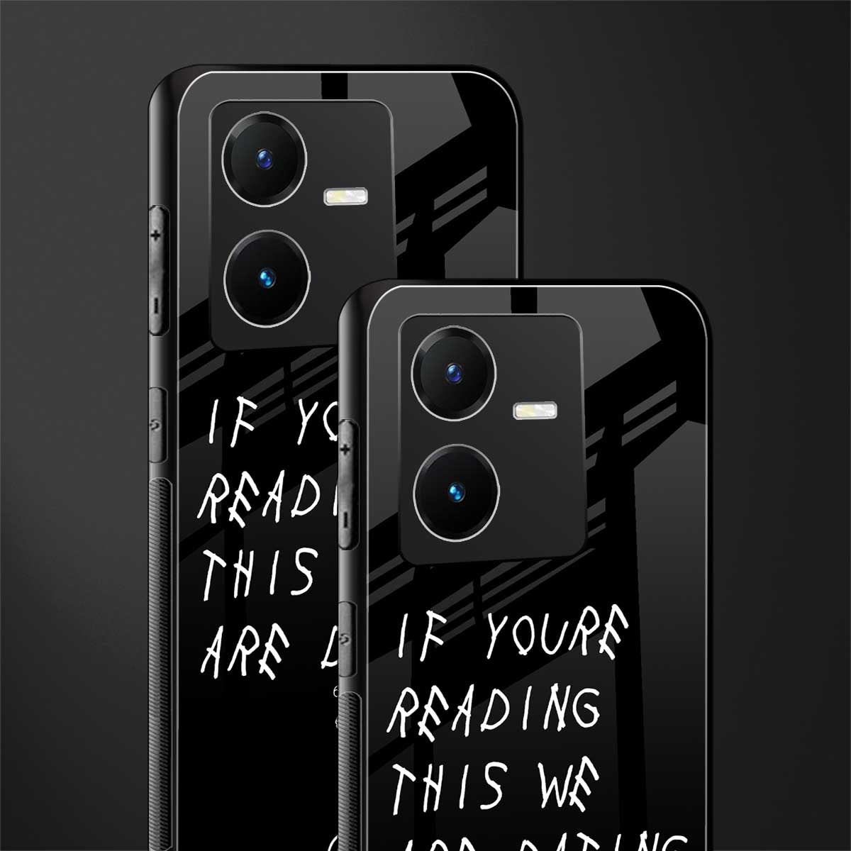 we are dating back phone cover | glass case for vivo y22