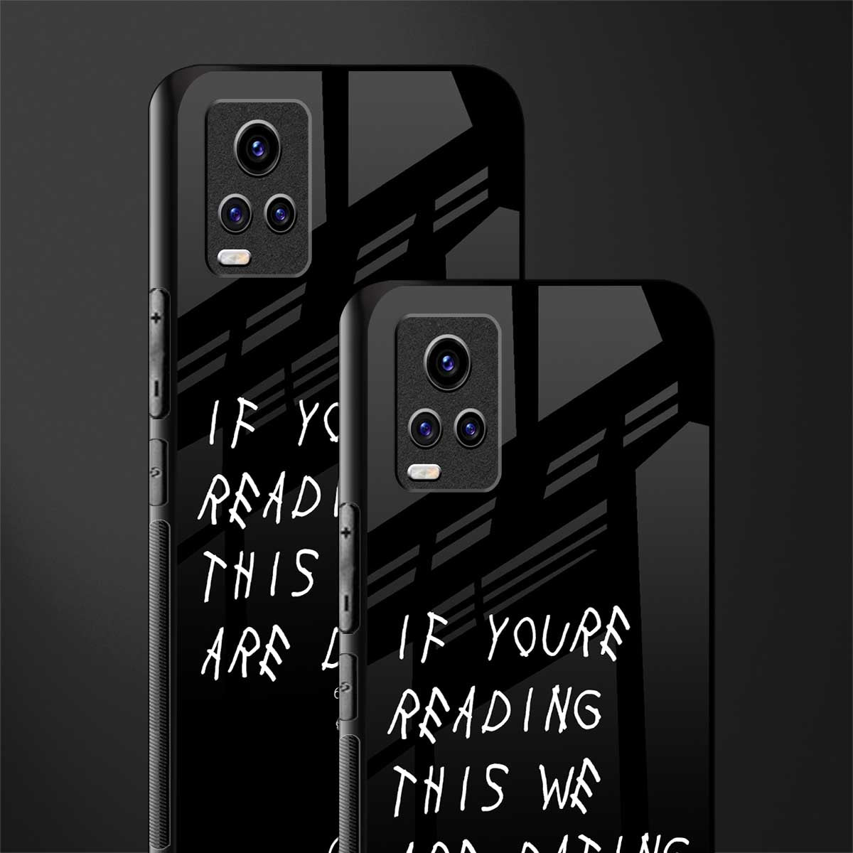 we are dating back phone cover | glass case for vivo v21e 4g